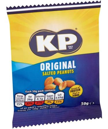 KP Original Salted peanuts Pub Card 21 X 50 G KP Original Salated - Buy Online on GoSupps.com