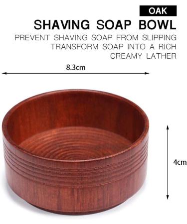 YMZ Shaving Brush Set - 2 Resin Handle Beard Brushes & Wooden Bowl for Men | International Shipping Available - Buy Online on GoSupps.com