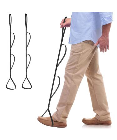 47 Leg Lifter Strap- 2-Pack, Long Leg Strap with Multiple Loops to Lift Leg, Total Hip Replacement Recovery Kit or Knee Replacement Surgery Recovery Aids, Mobility Aids & Equipment