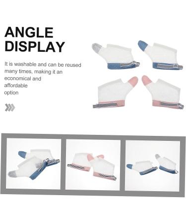 Cabilock 2 Pairs Anti-Eating Gloves for Kids - Nail & Thumb Protector for Infants - Anti Thumb Sucking Mitten - Baby Finger Guard - White 12.5x7x0.5 - Buy Online on GoSupps.com
