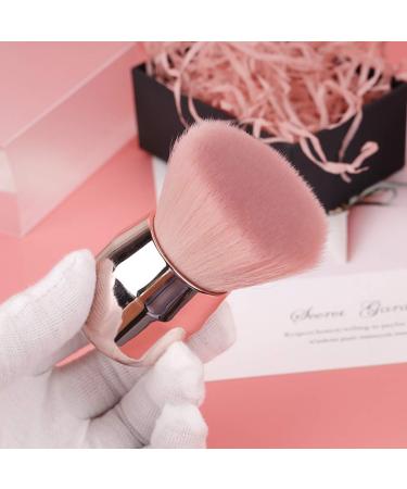 RN BEAUTY Large Mineral Powder Brush - Angled Top Pink | Kabuki Makeup Brush for Contour, Blush, and Bronzer - Full Coverage and Dense Blending - Buy Online on GoSupps.com
