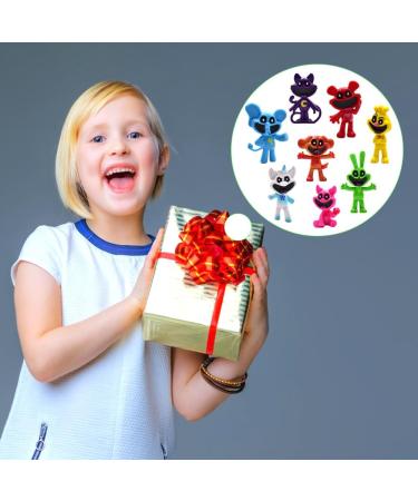 8PCS Smiling Mini Figures Smiling Cake Toppers Cake Decoration Mini Smiling Figures Set for Boys Girls Birthday Party Babay Showers Celebration Supplies - Buy Online on GoSupps.com