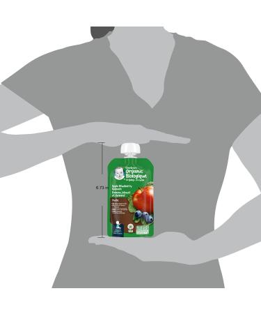 GERBER ORGANIC PUR E Apple Blueberries Spinach Baby Food Meal 6+ months 128 ml 12 Pack Packaging May Vary Apple Blueberries & Spinach - Buy Online on GoSupps.com