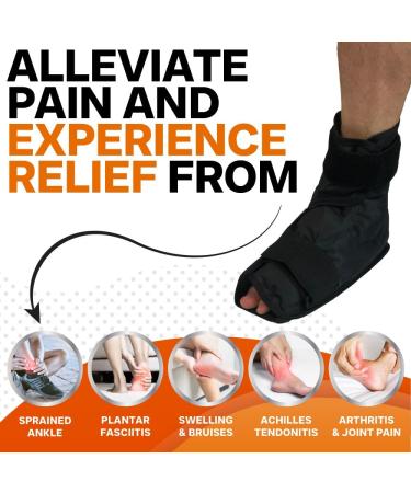 Foot & Ankle Pain Relief Gel Wrap - Compression Ice Pack for Aches & Pains - Buy Online on GoSupps.com