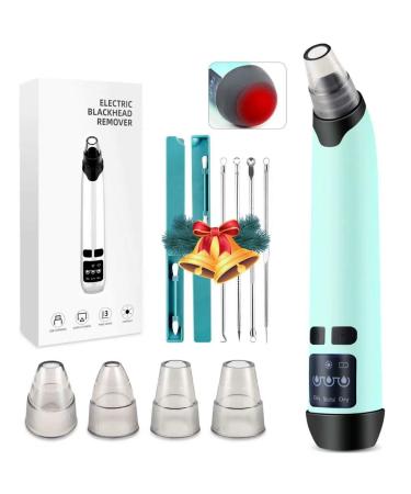 Blackhead Remover Pore Vacuum Cleaner, Facial Pore Cleaner Suctioner, Electric Acne Comedone Whitehead Extractor Tools Beauty Device for Women & Men Blue