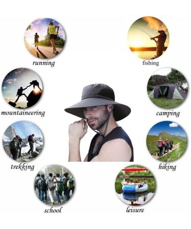 Windchaser Sonnenhut Men & Women - UV Protection Safari Hat for Outdoor Adventures Dark Gray - Buy Online on GoSupps.com