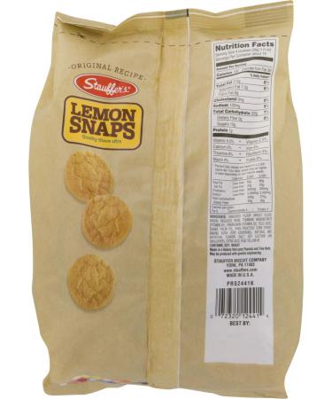 Stauffer's Original Recipe Lemon Snaps 14 oz. Bags (Pack of 4) | Delicious Lemon Cookies - Shop Now! - Buy Online on GoSupps.com