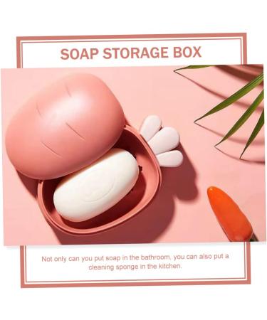 WOONEKY 2pcs Boxes Soap Box Soap Dish with Storage Shelfs Portable Paper Towel Holder Door Strike Plate Plastic Soap Holder Shampoo Draining Soap Container Drain Box With Cover Pp Travel - Buy Online on GoSupps.com
