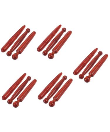 TOVINANNA 15 STK acupress stable Massage mat full body massage head massage tab made of wood acupuncture point search massage pencil foot massager acupuncture massager massage tools hand