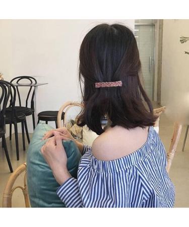 Hair Clips Korean Elegant Hairpins Hairgrips Crystal Rhinestone Barrettes Hair Clips For Women Girls Hair Accessories Blue Hair Clips (Size : TS2034-White) - Buy Online on GoSupps.com