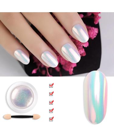 LANTRO JS Chrome Nail Powder Nail Glitter Powder Magic Mirror Neon Effect Powder Shiny Pearl Nail Glitter Nail Art Decorations for Home DIY Nail Art Deco - Buy Online on GoSupps.com