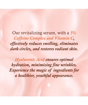 Eveline Cosmetics Energizing Eye Serum Shot - Reduce Puffiness & Dark Circles with 5% Caffeine - International Shipping Available - Buy Online on GoSupps.com