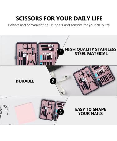 Beaupretty 1 Nail Set Professional Nail Clippers Kit Nail Tools Cuticle Pusher Toe Nail Manicure Pedicure kit Cosmetology kit Nail Gel Manicure kit Stainless Steel Nail Clipper Major Scraper - Buy Online on GoSupps.com