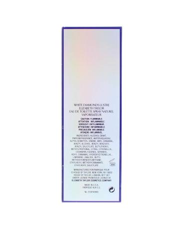 ELIZABETH TAYLOR White Diamonds Luster Eau De Toilette Spray 3.3 Ounce - Buy Online on GoSupps.com