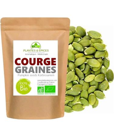 Organic Squash Seeds Natural and Salt-Free - Biodegradable Resealable Freshness Bag (250g) - Buy Online on GoSupps.com