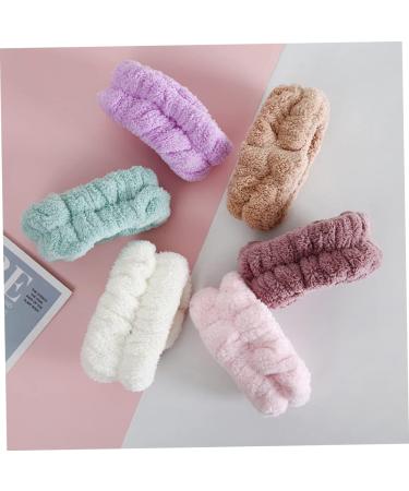 FRCOLOR 16 Pairs Wristband Washing Headband Sweat Bands for Wrists Skincare Headbands Facial Hair Band Hair Tie with Bow Wash Band Towel Makeup Headbands Miss Wrist Band Soft Plush - Buy Online on GoSupps.com