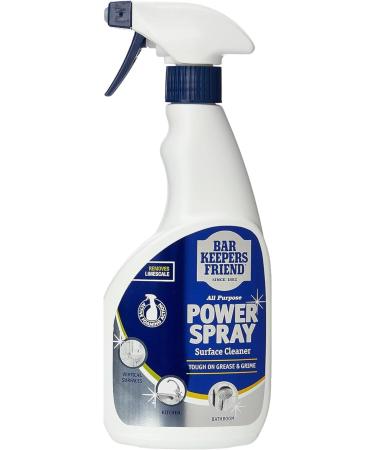 Bar Keepers Friend Power Spray Pack 2x (500ML) All Purpose Surface Cleaner Bartenders Household Kitchen and Bathroom Cleaning Bundled with Crevice Grout Gap Cleaner Brush Sponge & Cloth - Buy Online on GoSupps.com