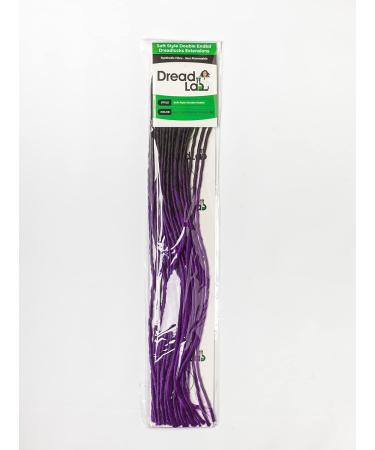 DreadLab - Soft Style Ombre Double Ended Synthetic Dreadlocks Twists 10 Pack (Black - Dark Purple Transitional) - Buy Online on GoSupps.com