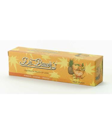 Dr. Bauer's Fruits of Love Fruit Splash Toothpaste - Sustainable 90ml Tube & Packaging | Great Flavors | 1-Pack - Buy Online on GoSupps.com