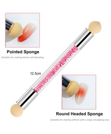 JdXun 5-Piece Nail Brush Set | Double-End Nail Design & Acrylic Art Brushes | DIY Nail Art Liner & Dotting Tool with Sponge Brush - Buy Online on GoSupps.com