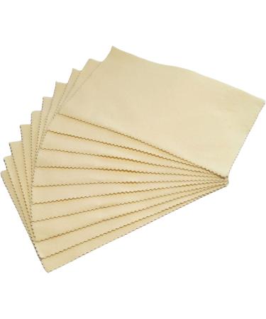 Sunshine Silver Polishing Cloth - 10 Pack for Sterling Silver, Gold, Brass, and Copper Jewelry - Buy Online on GoSupps.com
