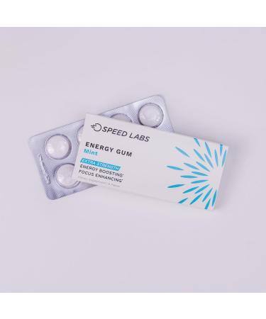 Buy Mint Extra Strength Caffeine Gum - 50mg Caffeine Taurine & B Vitamins Sugar Free & Zero Calorie | 48 Pieces (6 Packs) - International Shipping - Buy Online on GoSupps.com