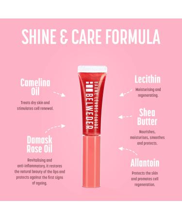 Belweder Tendresse de Rose Lip and Face Care Set | Revitalizing Serum Rose Oil Fluid Balm & Repair Lip Balm | 7.5 ml 7 ml 3.5 g - International Shipping - Buy Online on GoSupps.com