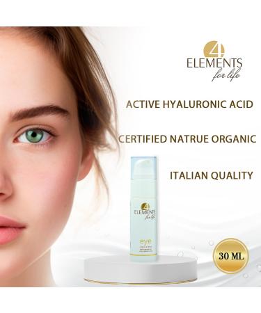 4 Elements for Life Eye Contour Serum with Hyaluronic Acid - 30ml | Moisturize & Revitalize Tired Skin - Buy Online on GoSupps.com