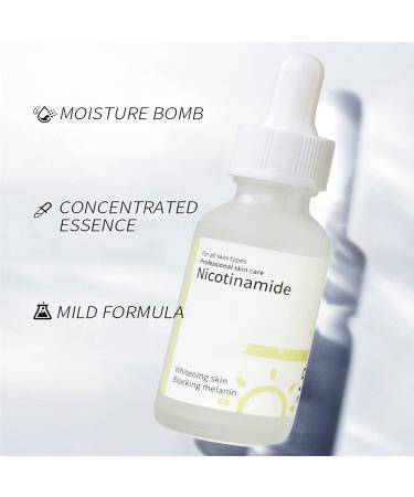 EHIOG niacinamide serum the ordinary Facial Serum Pore Reducer for Shrinking Enlarged Pores Hydrating Skin and Balancing Sebum Production for Women and Men (30ml) - Buy Online on GoSupps.com
