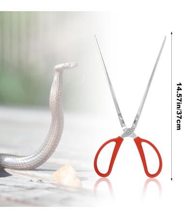 lasuroa Reptile Feeding Tongs 14.5in Snake Feeding Tongs Anti-Slip Corn Ball Python Accessories for Terrarium Extra Long Tweezers for Snake Tortoise Lizard Frog Spider - Buy Online on GoSupps.com