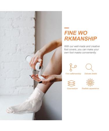 Lurrose Disposable Gloves Set - Premium Hand Covers for Paraffin Treatments Plastic Booties & Sock Stickers - Perfect for Pedicure Spa Accessory - Buy Online on GoSupps.com