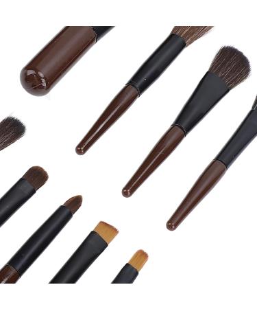 Travel Makeup Brush Set - 12PCS Synthetic Fibre Brushes for Blending Highlighting & Contouring | Compact & Portable  - Buy Online on GoSupps.com