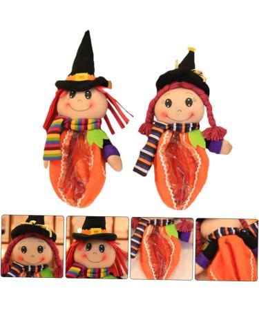 Healeved 2pcs Candy Bag Halloween Theme Pouch Halloween Party Favors Halloween Candy Kids Clear Bags for Favors Halloween Party Bags Halloween Party Favor Bags Gift Cloth Child The Witch - Buy Online on GoSupps.com