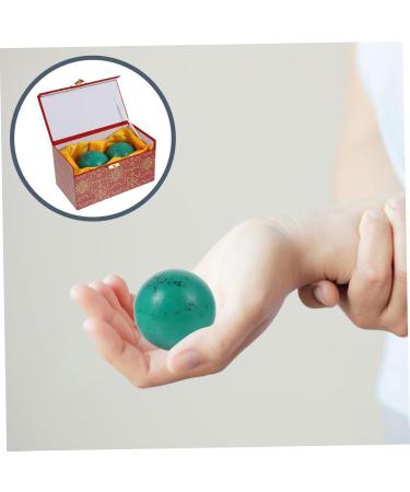 Healeeved 2st Turkish Handball Massage Balls - Stress Relief & Fitness | Chinese Smoothing Balls for Health Exercises (Green 6x6x6cm) - Buy Online on GoSupps.com