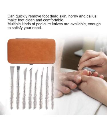 Watris Veiyi 8PCS Foot Shaver Pedicure Tool Set | Stainless Steel Callus Remover & Foot Care Kit for Men & Women - Buy Online on GoSupps.com