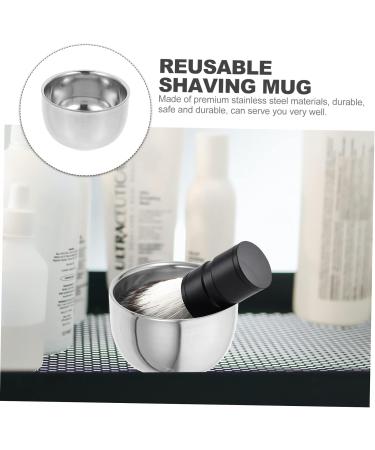 Gradeneve Bartbrush Metal Razor Mug - Reusable Shaving Shell Tool & Large Round Cup for Men | International Shipping Available - Buy Online on GoSupps.com