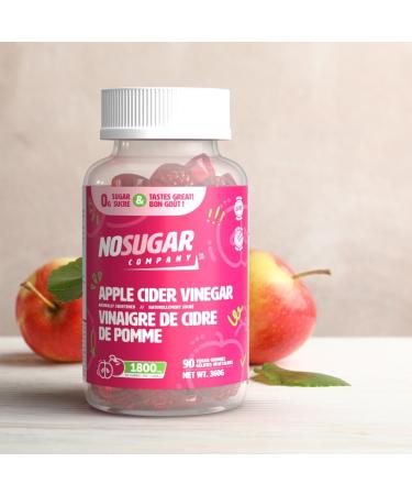 Apple Cider Vinegar Gummies with The Mother - Sugar Free Keto Friendly Vegan Non-GMO Gluten-Free - 600mg - 90 Days Supply for Digestion - Buy Online on GoSupps.com