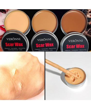 60g Scar Wax for Special Effects Makeup | Realistic Wounds & Scars | Professional SFX Body Paint - White Skin Tone (#01 - Buy Online on GoSupps.com