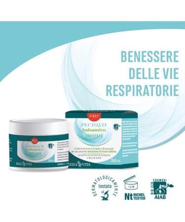 Erba Vita Group ERBA VITA PectoVit Organic balsamic ointment for outdoor use for a pleasant feeling of freshness and relief of the respiratory tract 50 ml - Buy Online on GoSupps.com