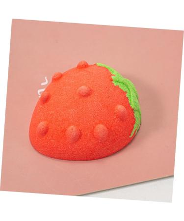4pcs Strawberry Bath Ball - Natural Foaming Bath Salt with Essential Oils | Cute & Relaxing Bathing Experience - Buy Online on GoSupps.com