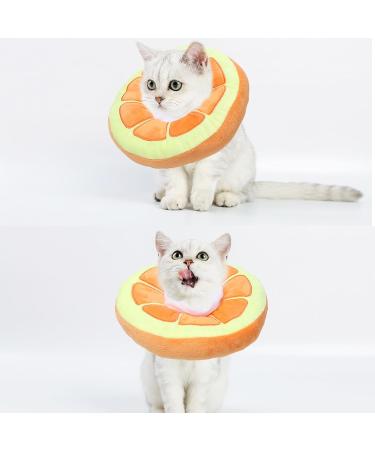 Naiveferry 1Pc Cat Cone Collar Soft Cute Orange Donut Cat Recovery Collar Adjustable Elizabethan Collar Cat Cones to Stop Licking After Surgery Cat Cone for Small Pet (suitable for 1-3 catties) 1 Orange - Buy Online on GoSupps.com