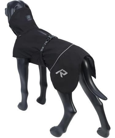 Rukka Pets HAYTON ECO Raincoat for Dogs - Black Size 45 | Sustainable Pet Apparel for All Weather - Buy Online on GoSupps.com