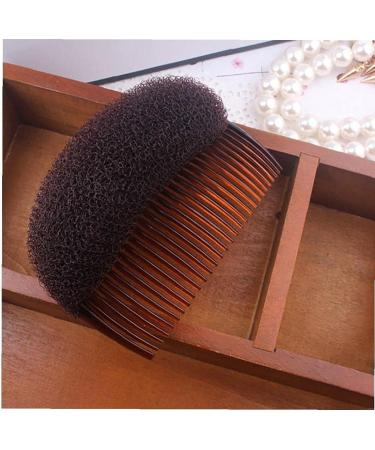 1PC Bump it up Volume Hair Styling Clip Bun Maker Hair Insert Tool Multifunctional Hair Accessories with Comb for Instantly Hairstyle(Brown) Nice - Buy Online on GoSupps.com