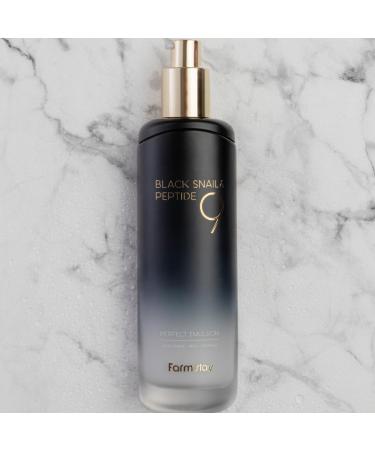 FARMSTAY Black Snail Peptide9 Perfect Emulsion 120ml - Premium Korean Skin Care | K-Beauty Essentials - Buy Online on GoSupps.com