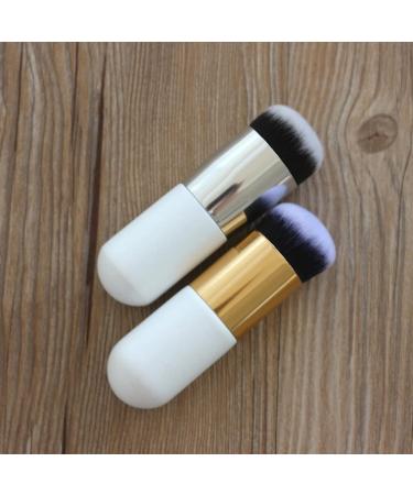 RN BEAUTY 2 PCS Kabuki Brushes Set for Full Coverage Makeup Application - White - Buy Online on GoSupps.com