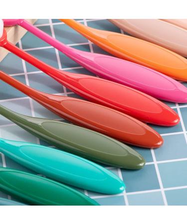 Yoseng 12-Piece Colored Ink Blending Brushes w/ Dust Cover - Ideal for Card Making, Crafts - Color Code Handles - 0.85 Brush Size - Buy Online on GoSupps.com