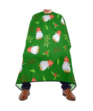 Waterproof Barber Cape -Green Gnome Cheetah Haircut Bib for Men Unisex Hair Cutting Cape(8rp1a)