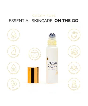 Cacay Oil Roll-On Serum - Natural Anti-Aging & Retinol Face Oil with Vitamin E for Skin Hair & Lip - 0.33 Fl Oz - Perfect for Acne Scars & Hair Growth - Buy Online on GoSupps.com