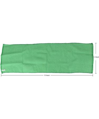 KAKOOI Long Exfoliating Nylon Bath Cloth/Towel - 35 inches (2PCS) Green&Stripes - Magic Shower Washcloth for Body - Buy Online on GoSupps.com