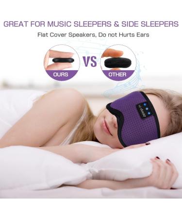 LC-dolida Bluetooth Sleep Mask with Headphones for Side Sleepers - Dark Purple - Buy Online on GoSupps.com